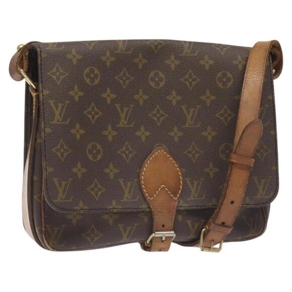 LOUIS VUITTON Monogram Cartouchiere GM Shoulder Bag Vintage M51252 Auth 129350 - Picture 1 of 15